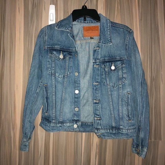Lucky Brand denim jean jacket size small western denim coat boho jacket​​​​ - Picture 2 of 6